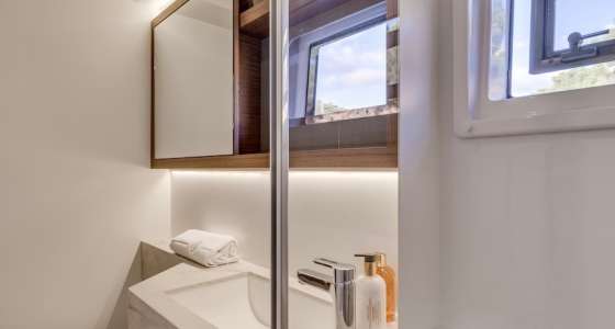 Lagoon 50 bathroom particular