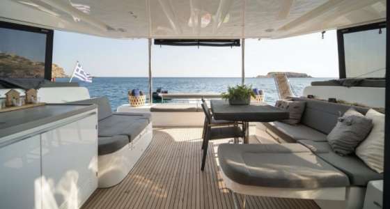 Luxury Crewed Yacht | Greece | Cyclades Holidays Charter | Catamaran Lagoon 50