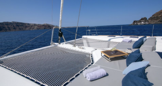 Luxury Crewed Yacht | Greece | Cyclades Holidays Charter | Catamaran Lagoon 62