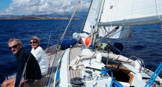 Santorini Greece Yacht Holiday |  Paros and Santorini Cyclades | Classic Sailing for Real Sailing Lovers