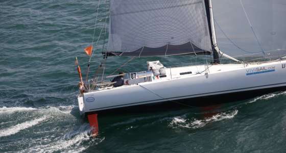 Class 40 Pogo solo sailing