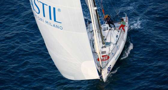 Class 40 Pogo down wind under Gennaker