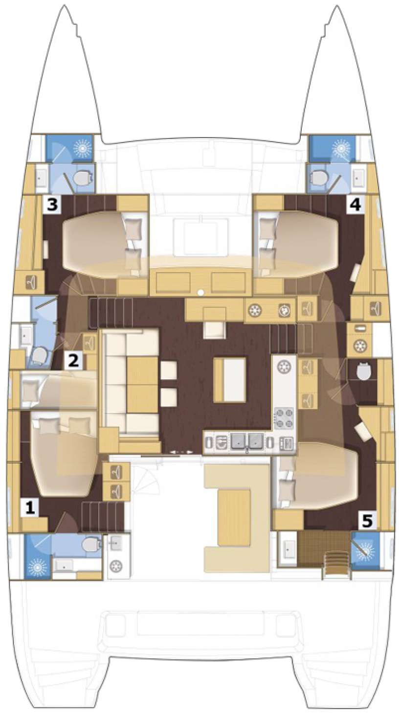 Lagoon 560 Lay out